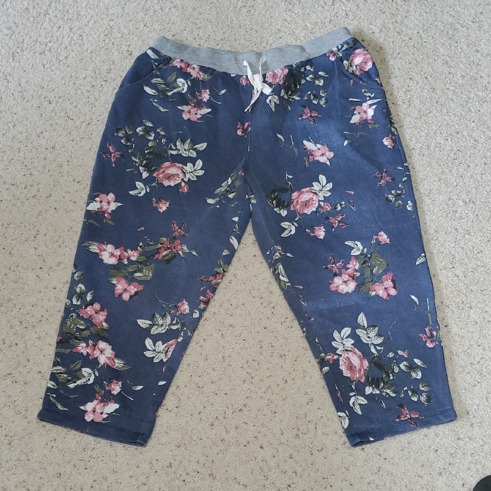 Floral Kids Bottoms - Blue and Pink